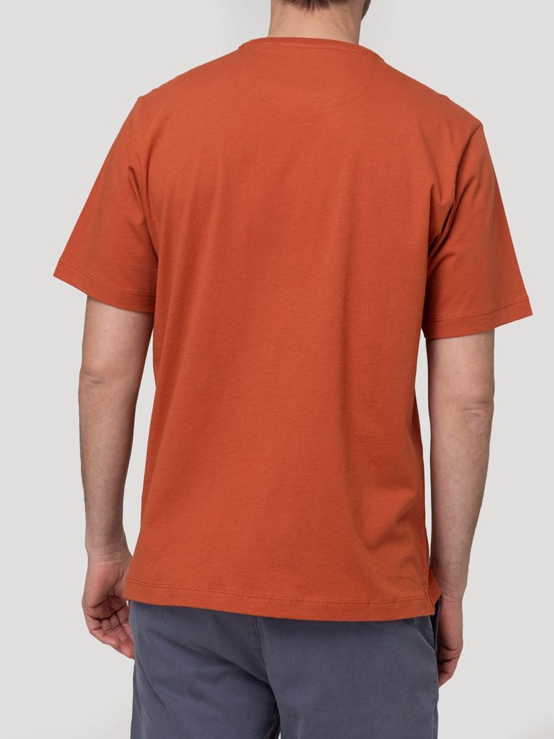 POLERA ALGODON ORGANICO HOMBRE BASICPOC NARANJ ROCKFORD - 2