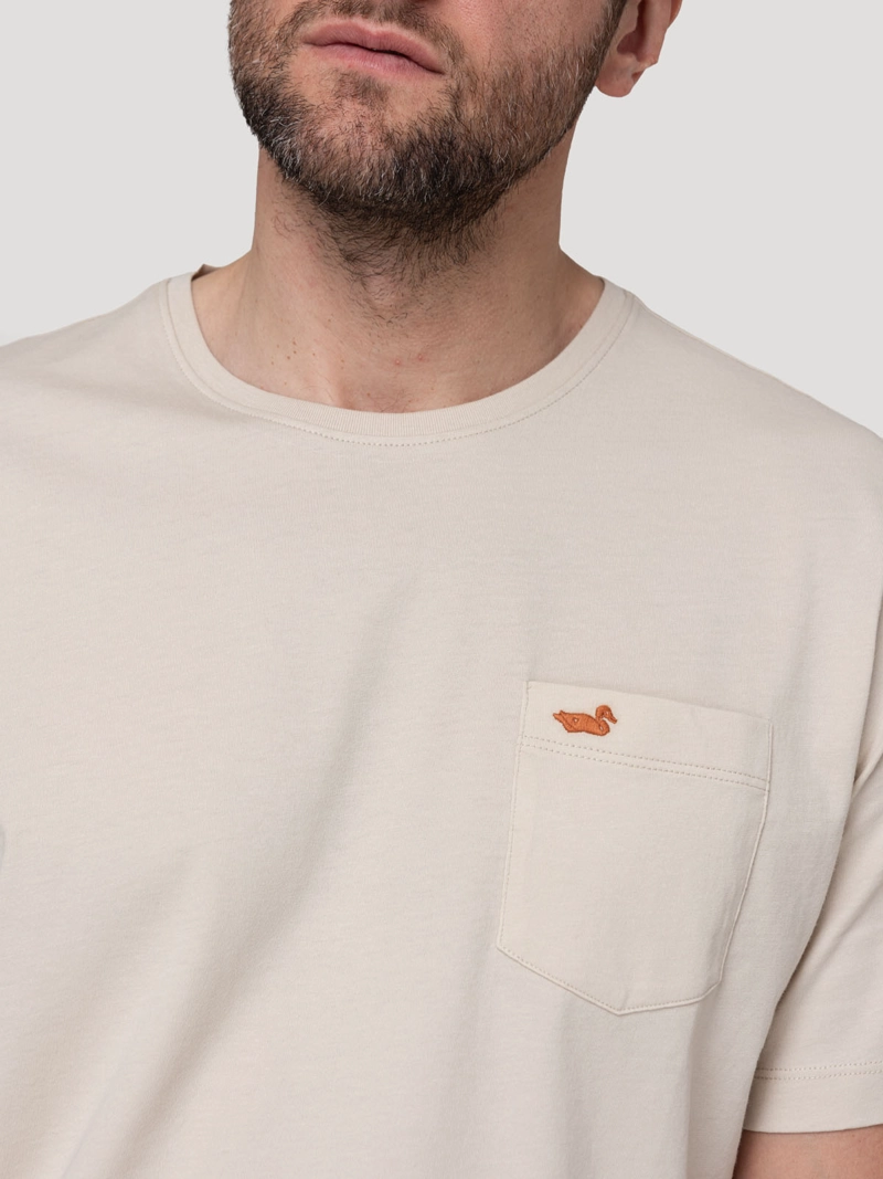 POLERA ALGODON ORGANICO HOMBRE BASICPOC BEIGE ROCKFORD - 4