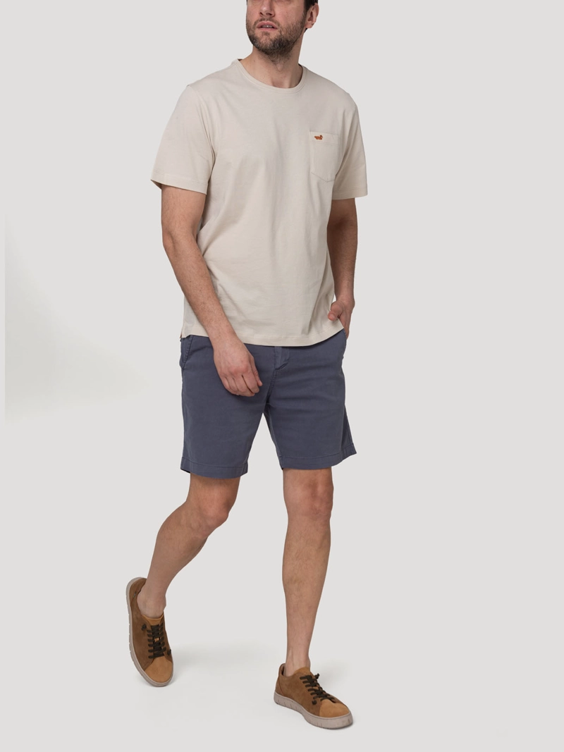 POLERA ALGODON ORGANICO HOMBRE BASICPOC BEIGE ROCKFORD - 5