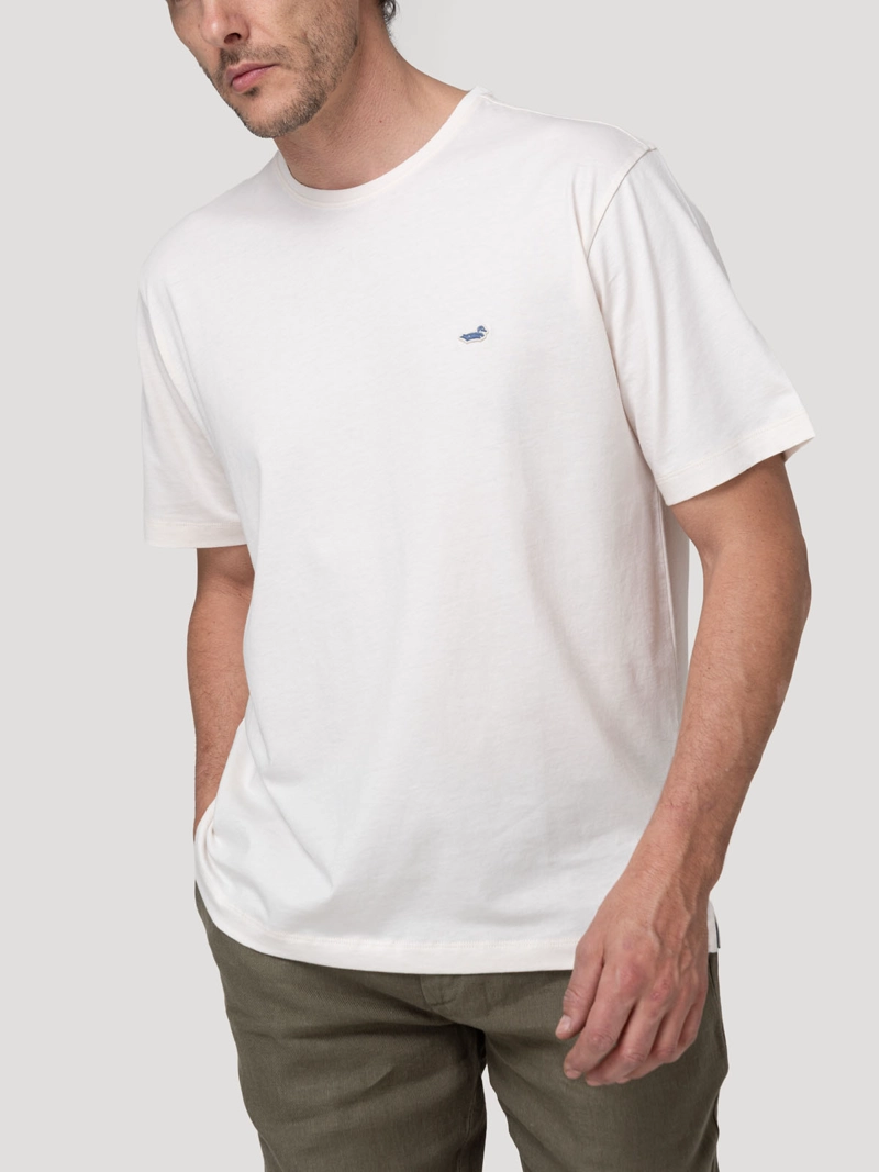 POLERA ALGODON ORGANICO HOMBRE BASIC BLANCO ROCKFORD - 1