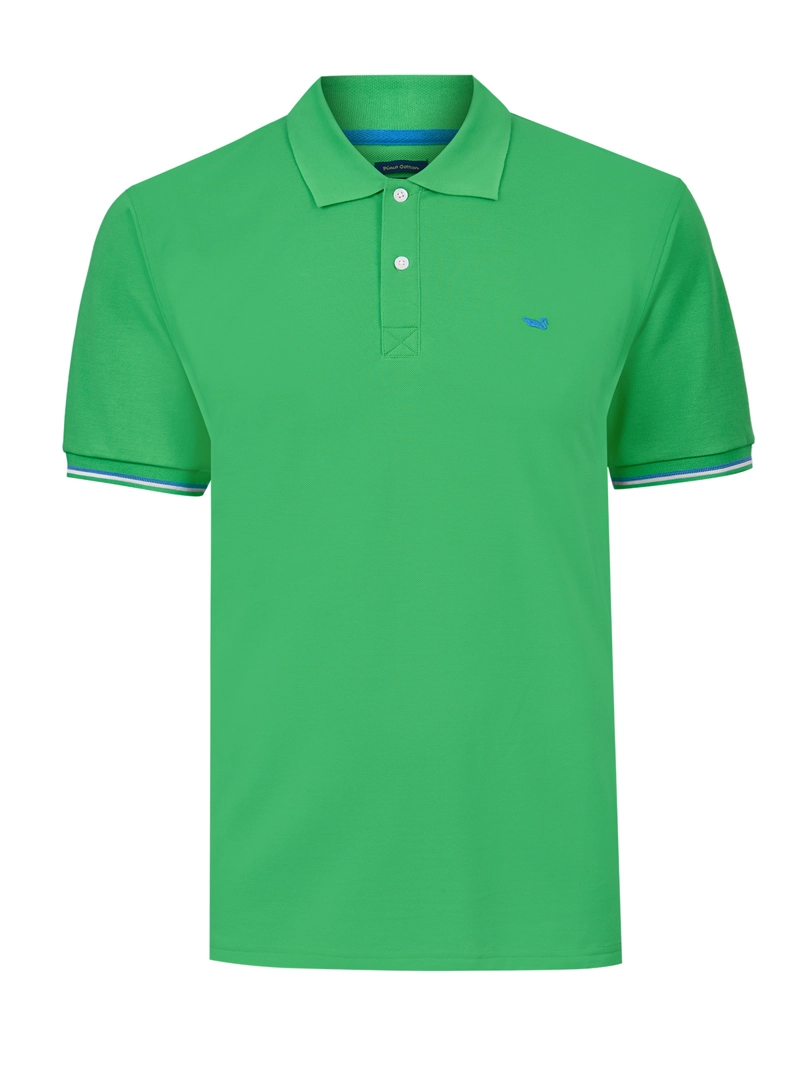 POLERA ALGODON PIMA HOMBRE MITCHELL VERDE ROCKFORD - 1