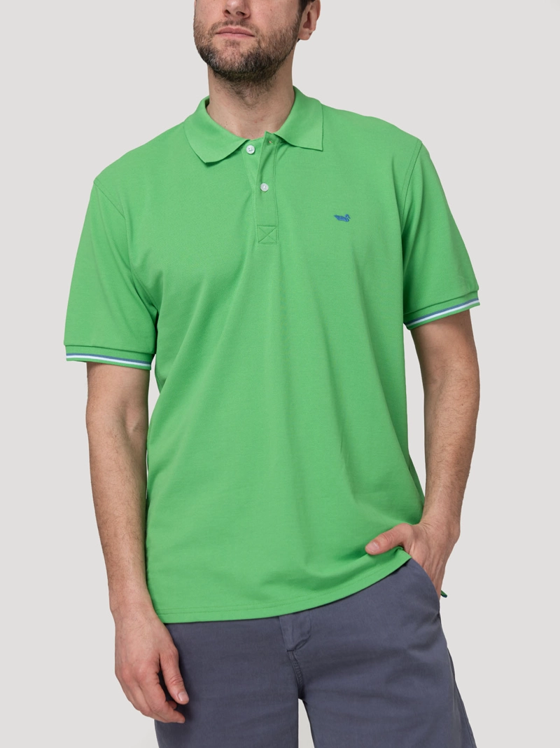 POLERA ALGODON PIMA HOMBRE MITCHELL VERDE ROCKFORD - 5