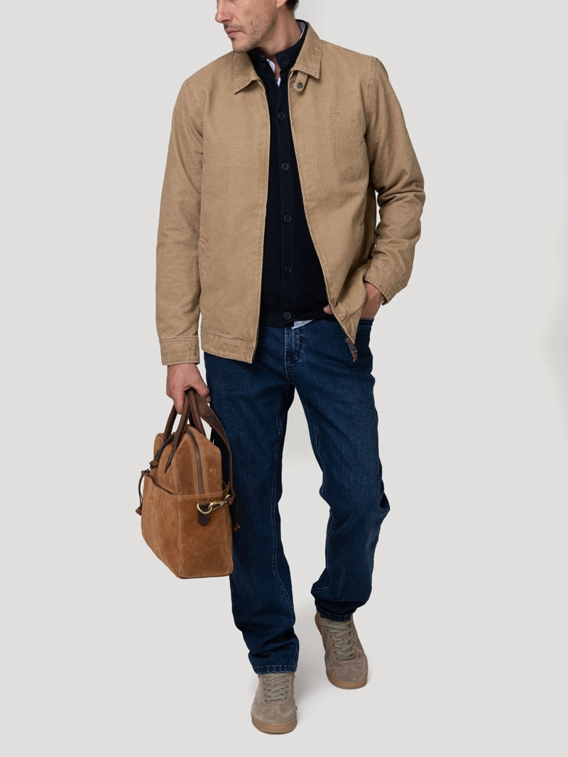 CHAQUETA ALGODON HOMBRE OREZZO BEIGE ROCKFORD - 5