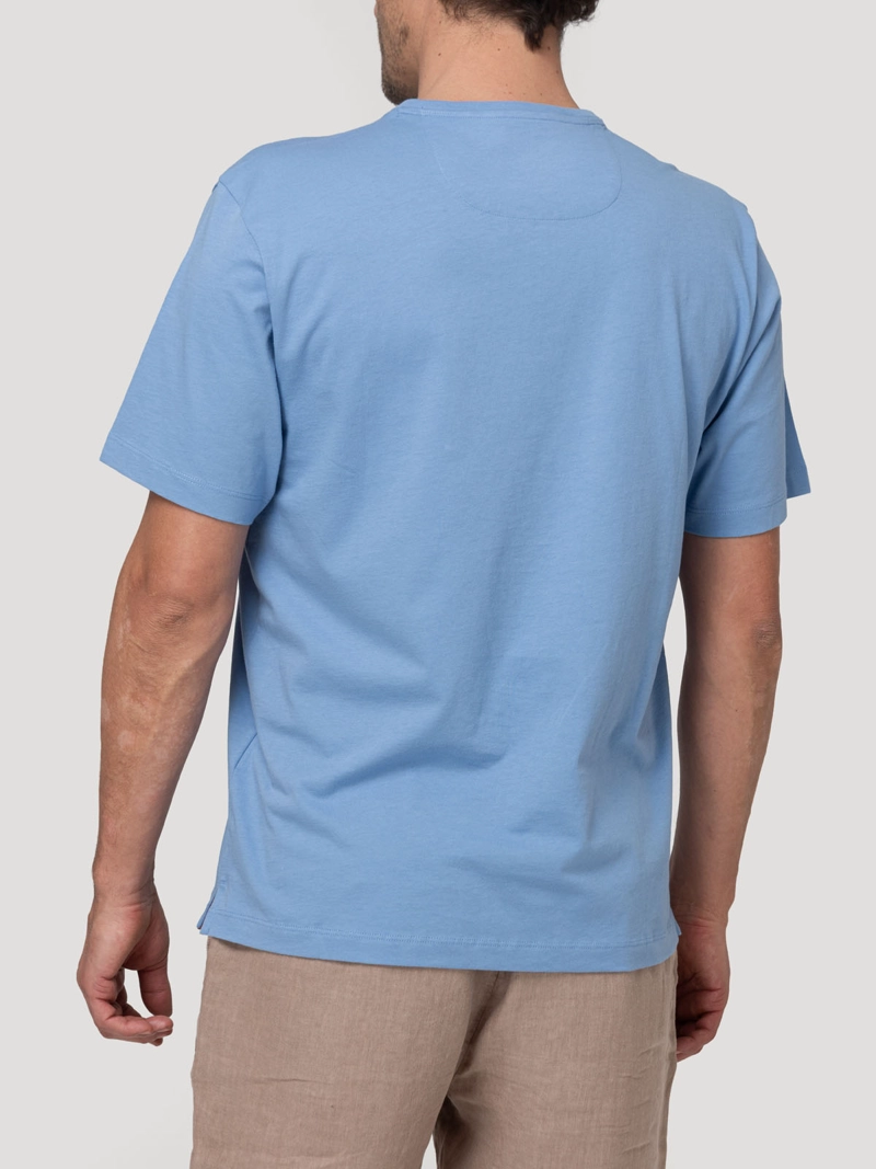 POLERA ALGODON ORGANICO HOMBRE BASICPOC CELEST ROCKFORD - 2
