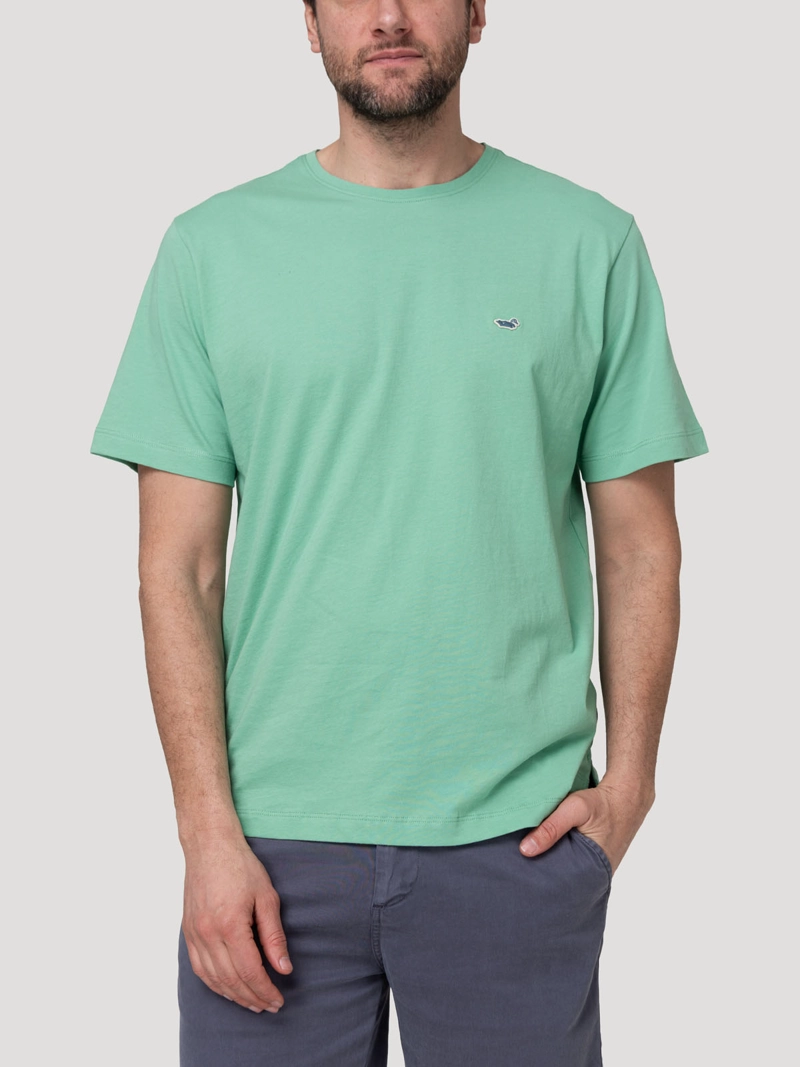 POLERA ALGODON ORGANICO HOMBRE BASIC VERDE ROCKFORD - 1