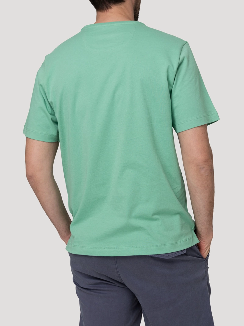 POLERA ALGODON ORGANICO HOMBRE BASIC VERDE ROCKFORD - 2