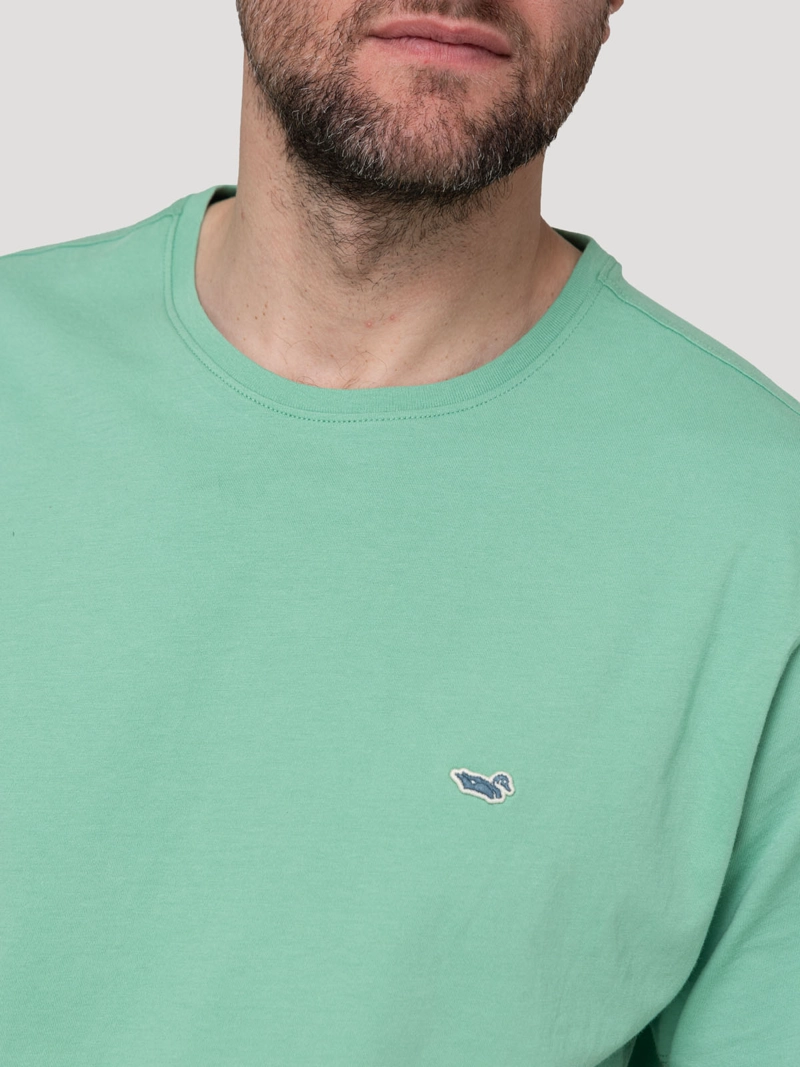 POLERA ALGODON ORGANICO HOMBRE BASIC VERDE ROCKFORD - 4