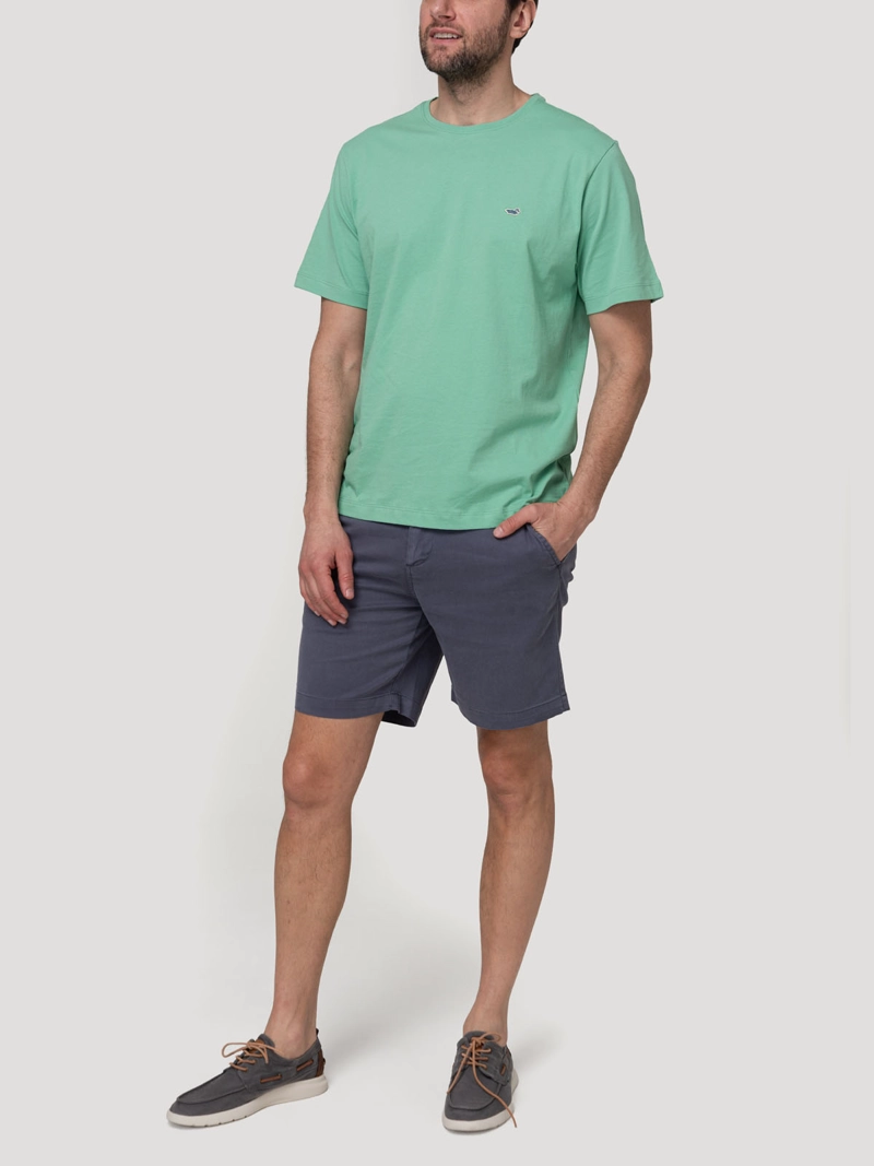 POLERA ALGODON ORGANICO HOMBRE BASIC VERDE ROCKFORD - 5