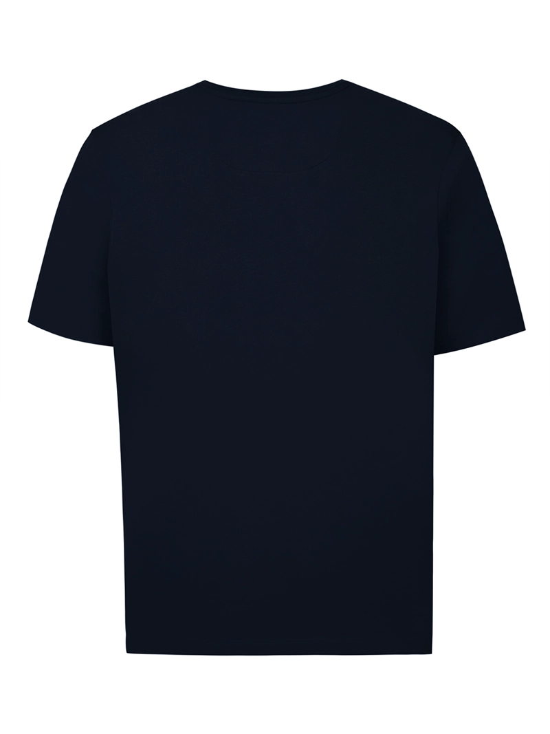 POLERA ALGODON ORGANICO HOMBRE BASIC AZUL ROCKFORD - 4