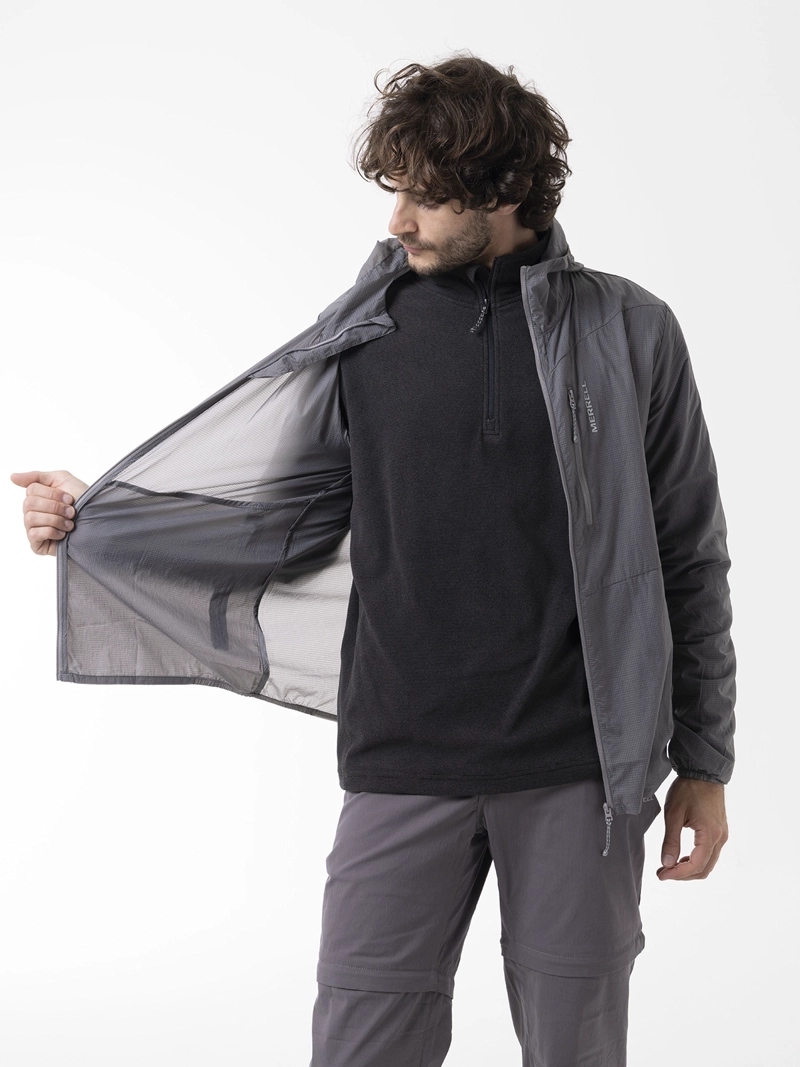 CORTAVIENTO HOMBRE AIRFLUX GRIS MERRELL - 4