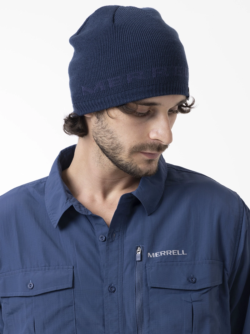 GORRO UNISEX ESSENTIAL LOGO AZUL MERRELL - 5