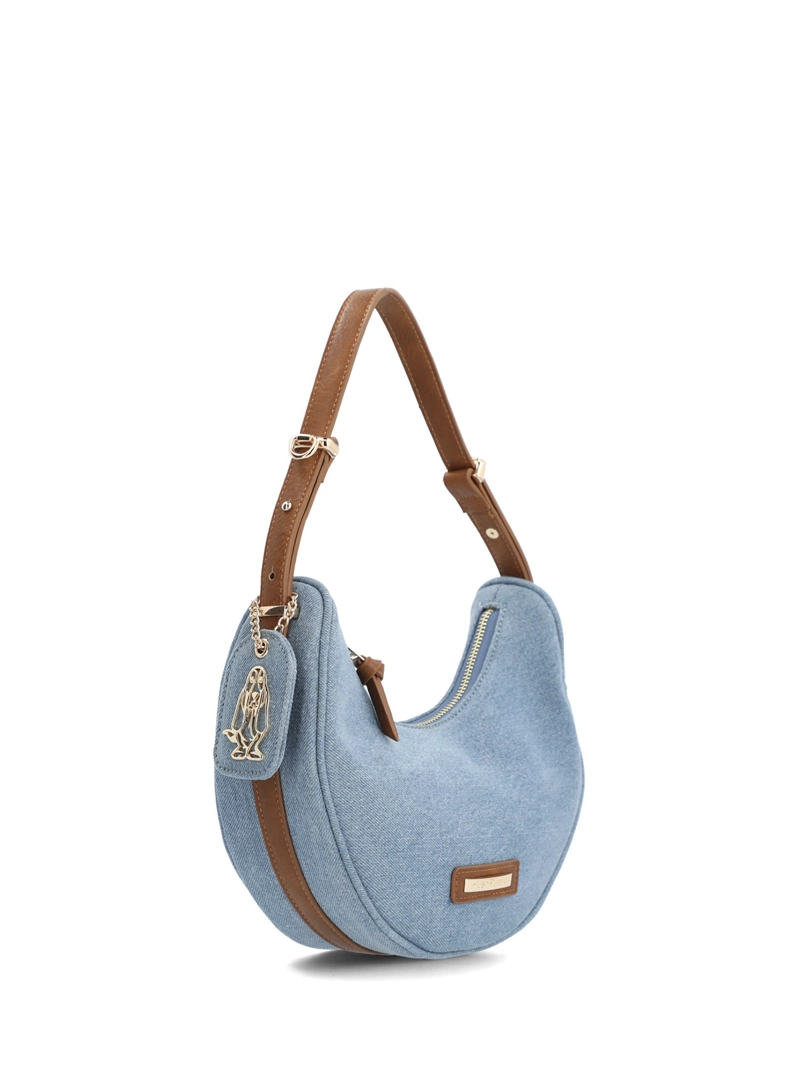 CARTERA TEXTIL MUJER DENHAM HOBO AZUL HUSH PUPPIES - 3