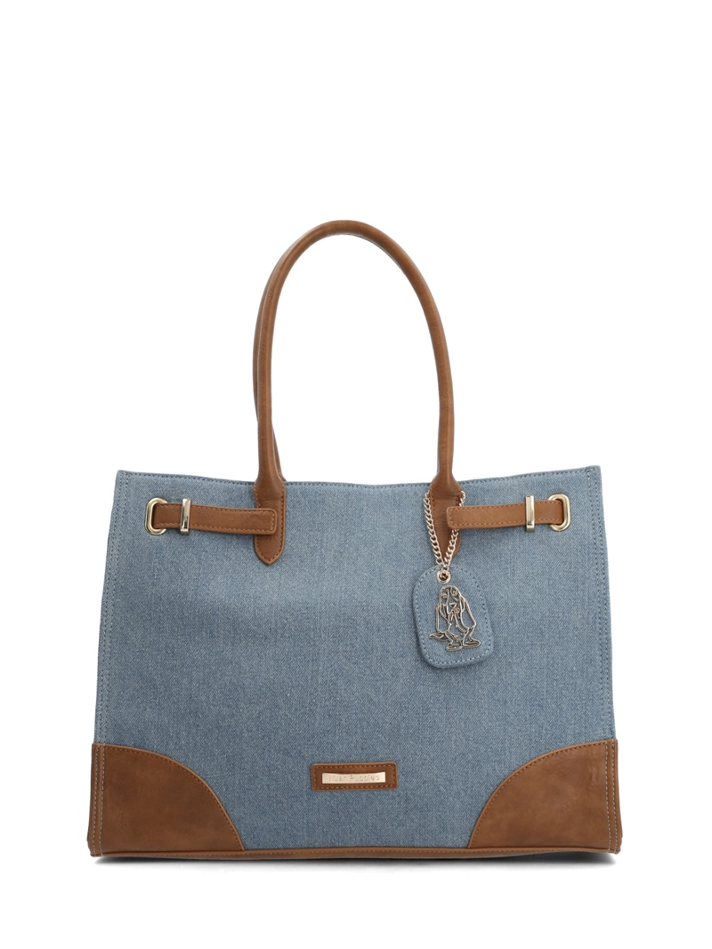 CARTERA TEXTIL MUJER DENHAM TOTE AZUL HUSH PUPPIES - 1