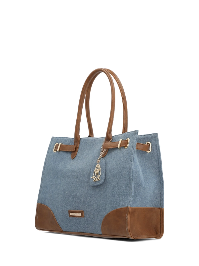 CARTERA TEXTIL MUJER DENHAM TOTE AZUL HUSH PUPPIES - 2