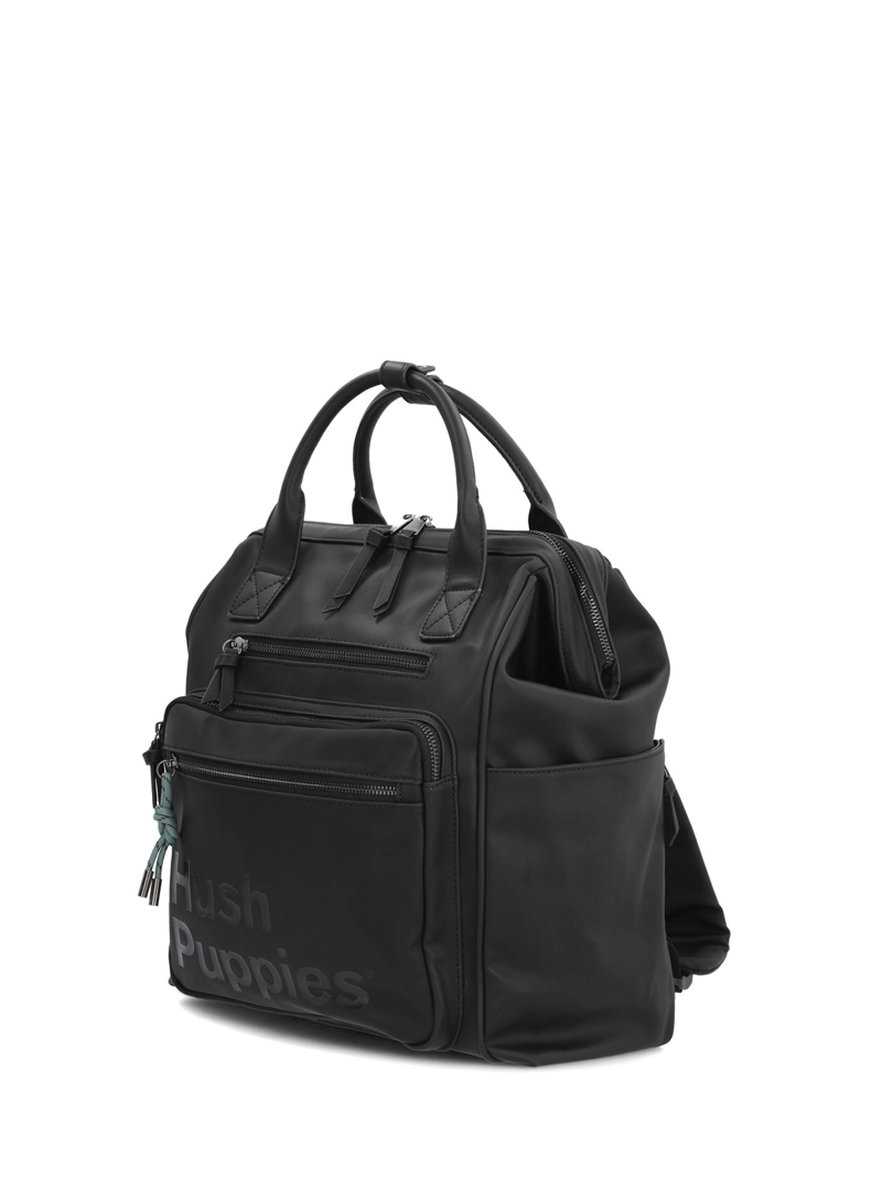 MOCHILA ECOCUERO MUJER HORSHAM BACK NEGRO HUSH PUPPIES - 2
