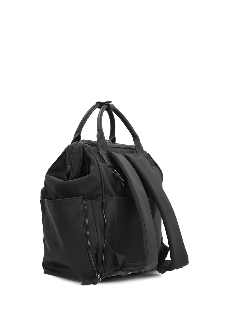 MOCHILA ECOCUERO MUJER HORSHAM BACK NEGRO HUSH PUPPIES - 4