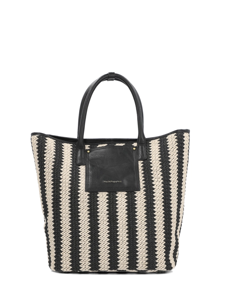 CARTERA RAFFIA MUJER YORK TOTE NEGRO HUSH PUPPIES - 1