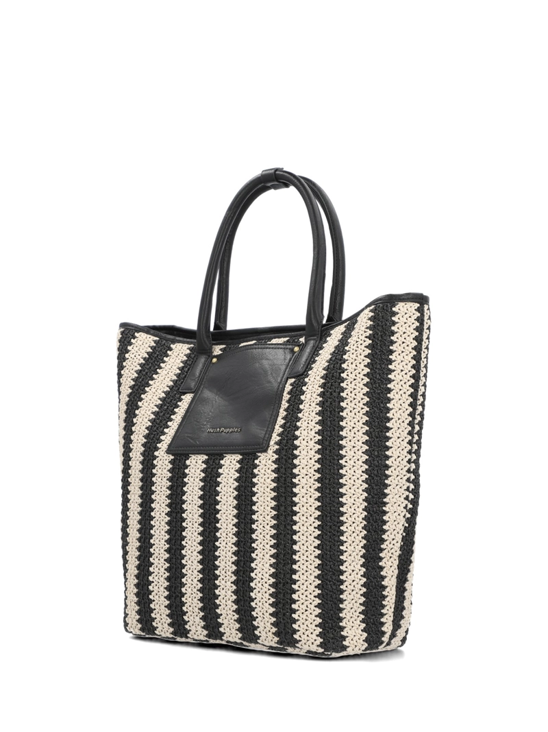CARTERA RAFFIA MUJER YORK TOTE NEGRO HUSH PUPPIES - 2