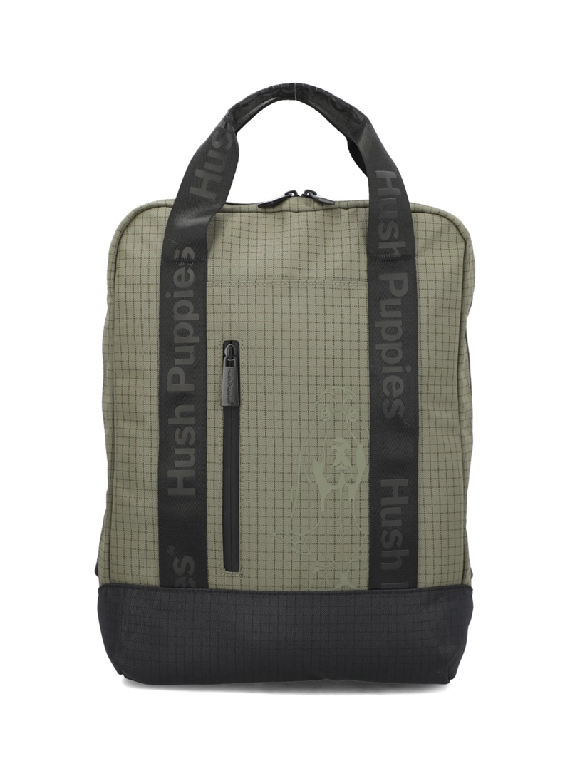 MOCHILA NYLON UNISEX ARKANSAS BACK VERDE HUSH PUPPIES - 1