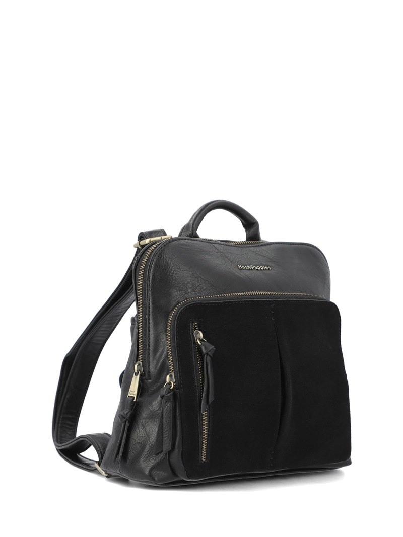 MOCHILA ECOCUERO MUJER LISKEARD NEGRO HUSH PUPPIES - 2