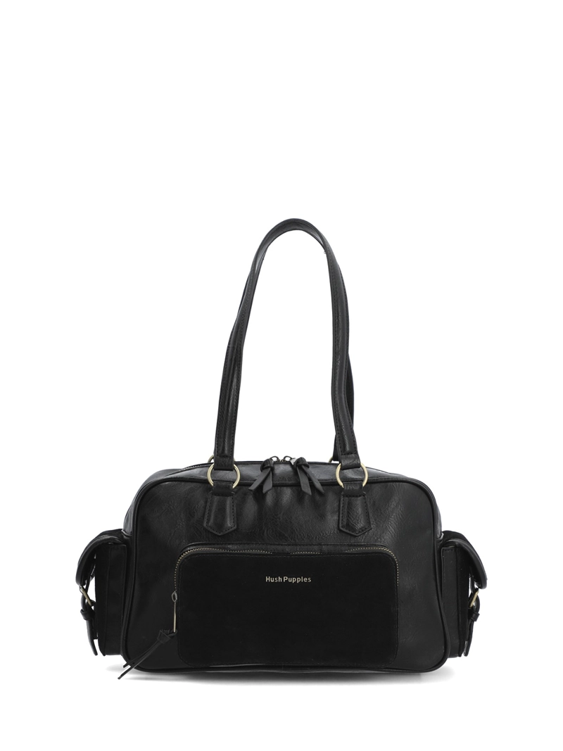 CARTERA ECOCUERO MUJER LEEK BAG NEGRO HUSH PUPPIES - 1