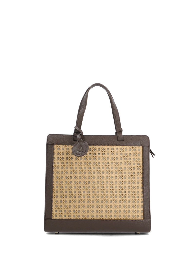 CARTERA RAFFIA MUJER RATTAN TOTE CAFE  HUSH PUPPIES - 1
