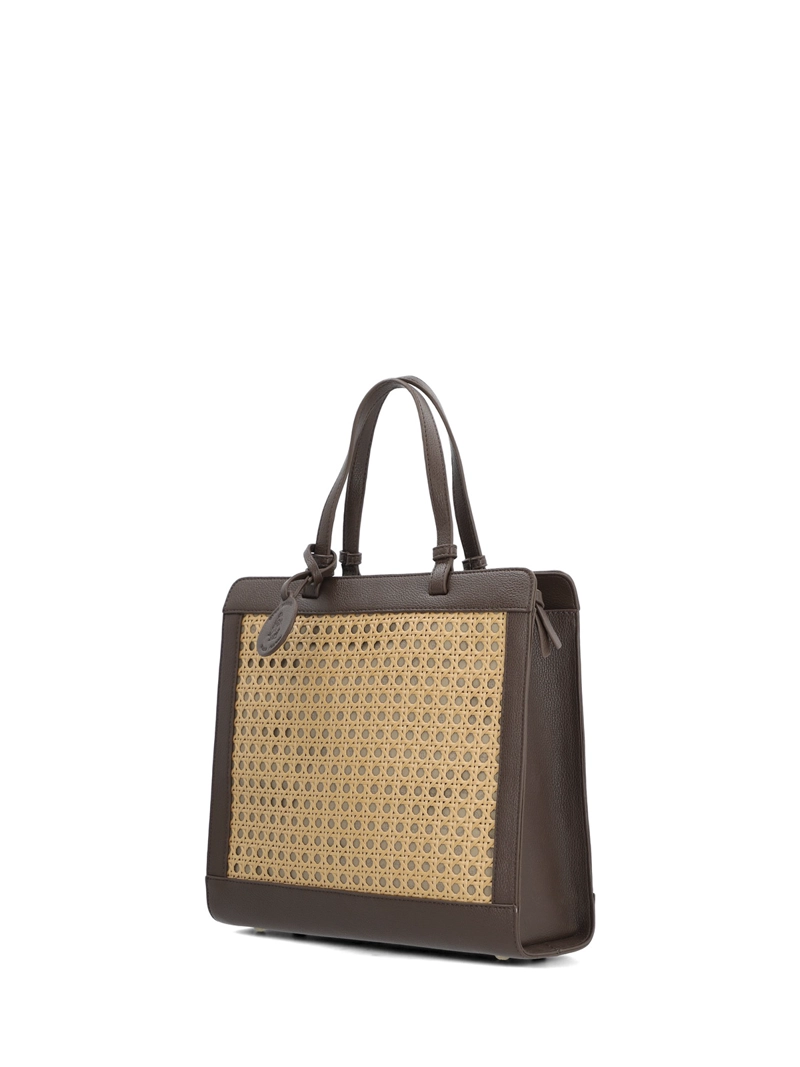 CARTERA RAFFIA MUJER RATTAN TOTE CAFE  HUSH PUPPIES - 2