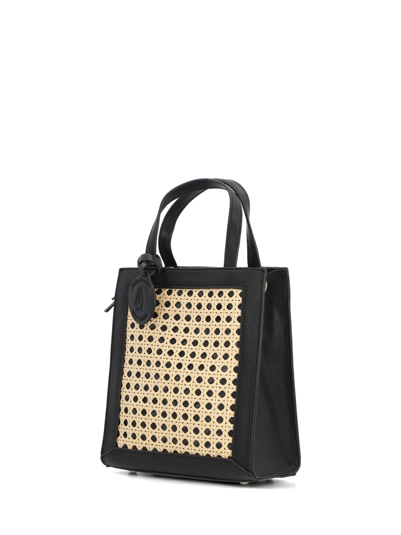 CARTERA RAFFIA MUJER RATTAN BAG NEGRO HUSH PUPPIES - 3