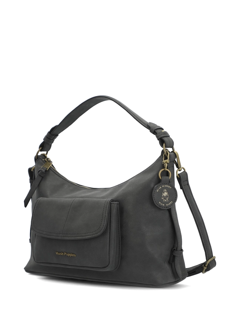CARTERA ECOCUERO MUJER DOVER HOBO NEGRO HUSH PUPPIES - 2