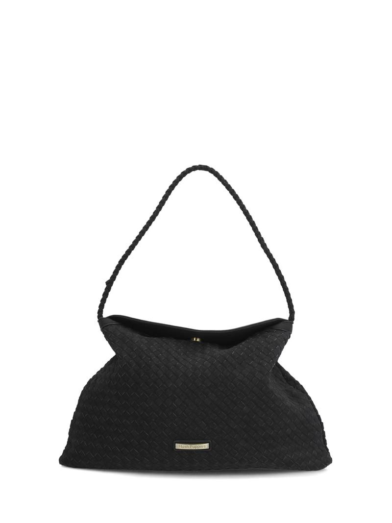 CARTERA ECOCUERO MUJER BRIGG HOBO NEGRO HUSH PUPPIES - 1