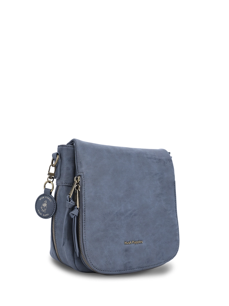 CARTERA ECOCUERO MUJER DERBY CROSS AZUL HUSH PUPPIES - 2
