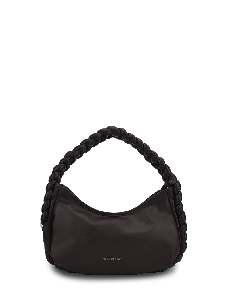 CARTERA ECOCUERO MUJER BRIGHTON HOBO CAFE  HUSH PUPPIES - 1