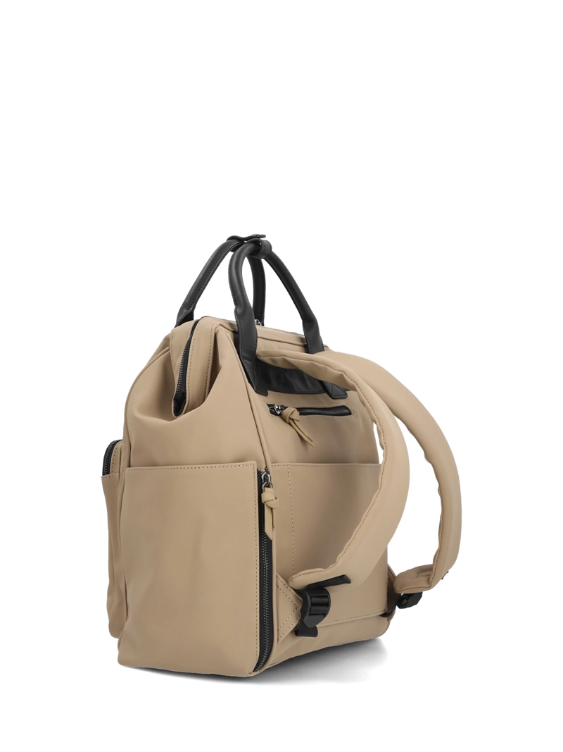 MOCHILA ECOCUERO MUJER HORSHAM BACK BEIGE HUSH PUPPIES - 3