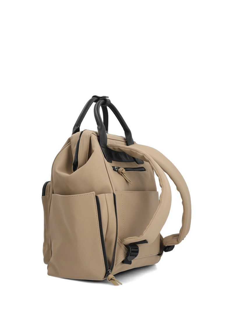 MOCHILA ECOCUERO MUJER HORSHAM BACK BEIGE HUSH PUPPIES - 4
