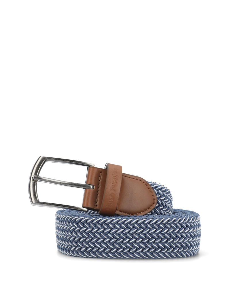 CINTURON CUERO HOMBRE HP FENDER AZUL HUSH PUPPIES - 1