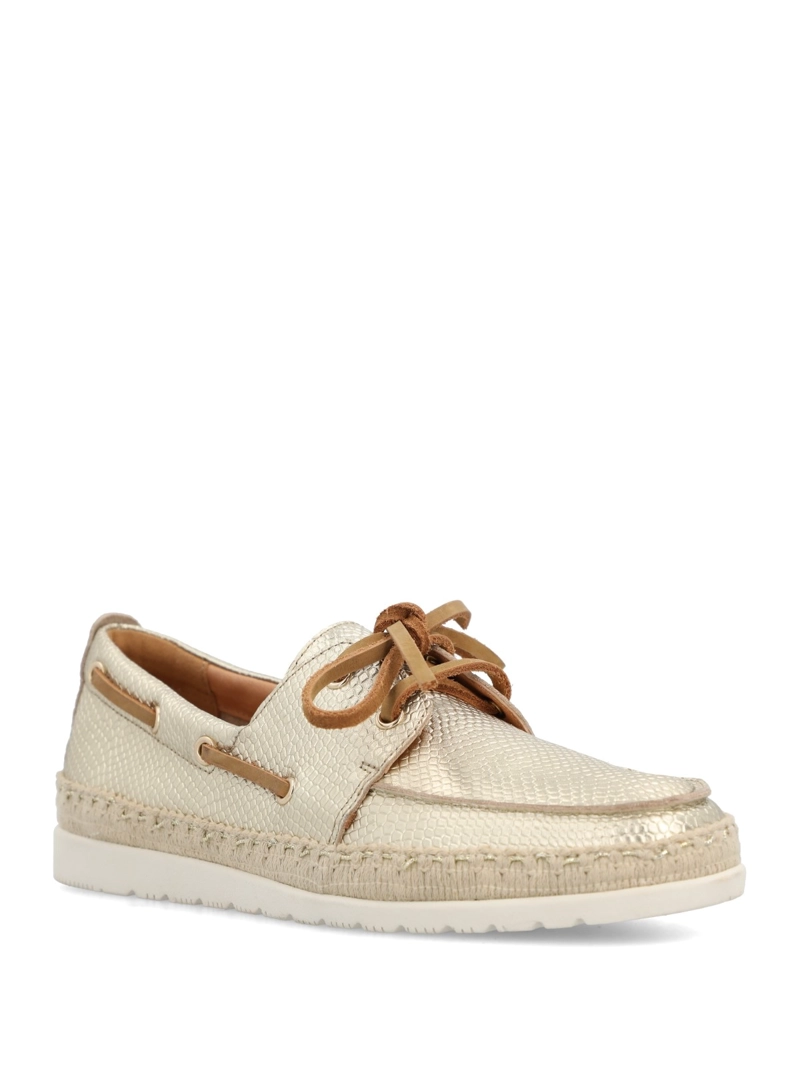 MOCASIN MUJER NAIARA DORADO HUSH PUPPIES - 2