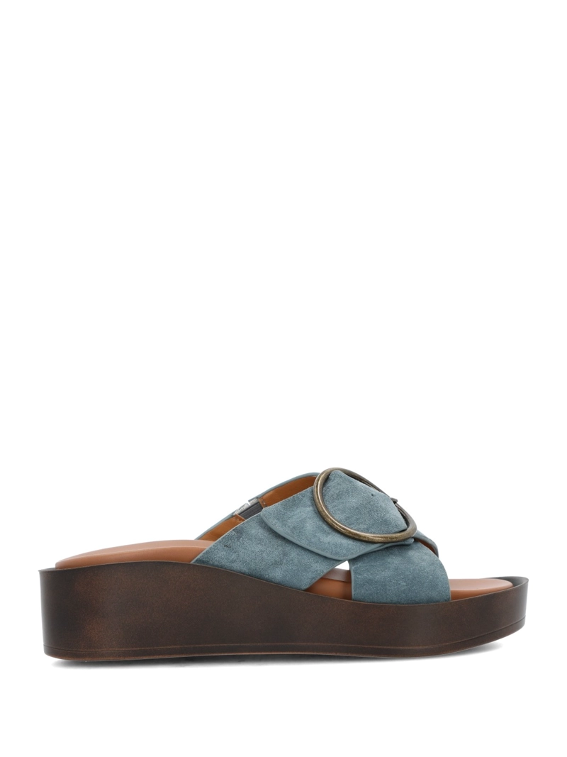 SANDALIA MUJER GISE AZUL HUSH PUPPIES - 1