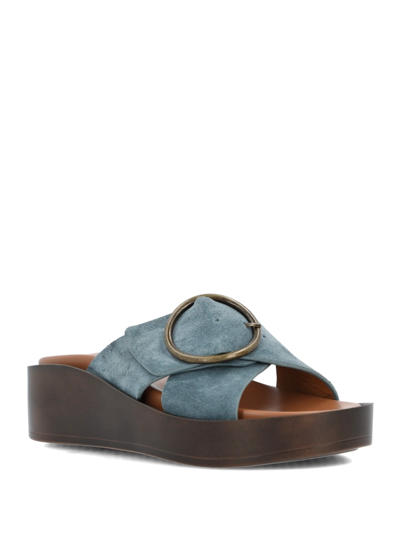 SANDALIA MUJER GISE AZUL HUSH PUPPIES - 2