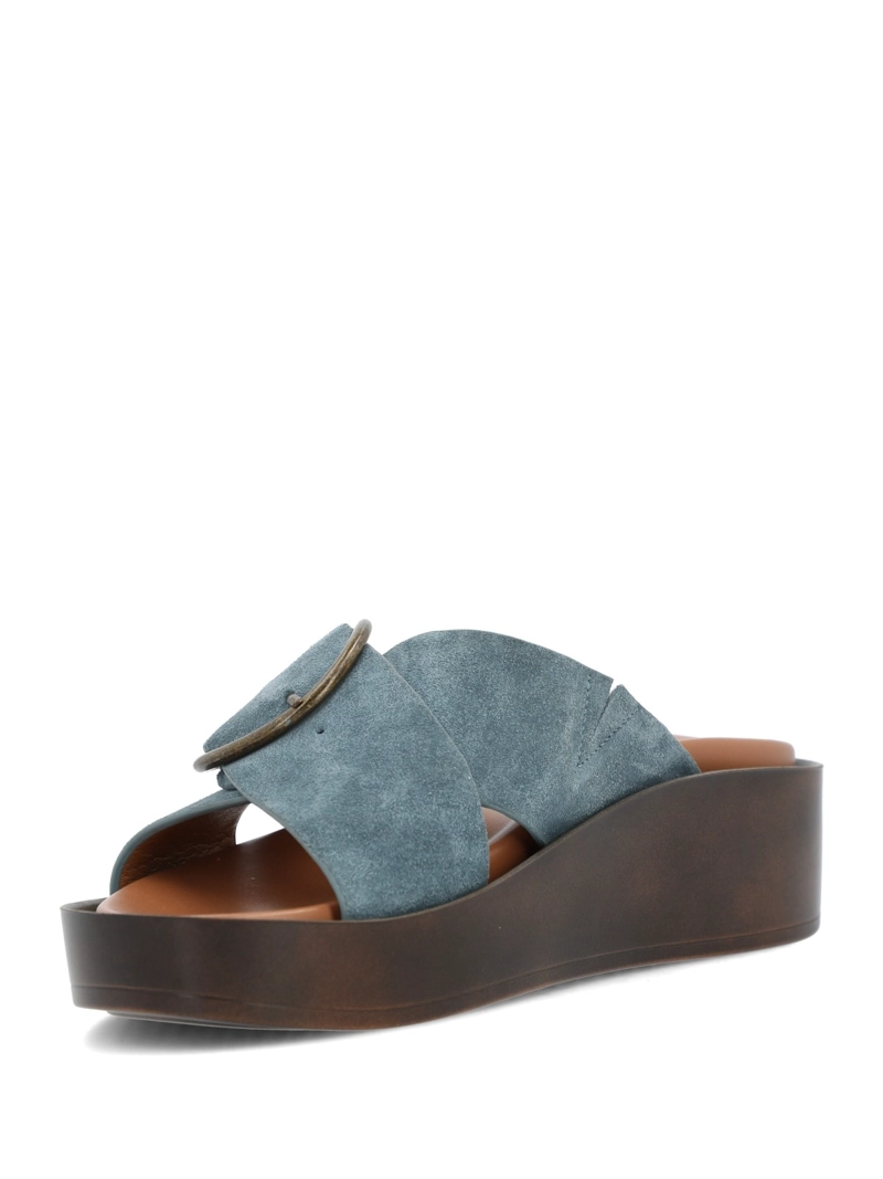 SANDALIA MUJER GISE AZUL HUSH PUPPIES - 5