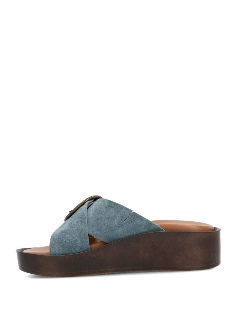 SANDALIA MUJER GISE AZUL HUSH PUPPIES - 6