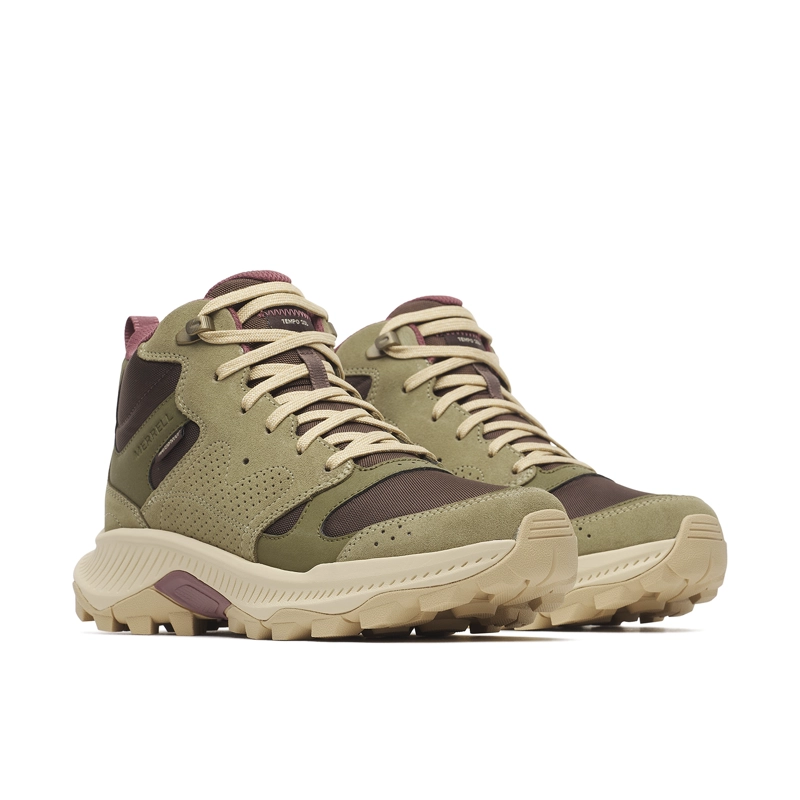 BOTIN MUJER TEMPO SOL MID WP VERDE OSCURO MERRELL - 5