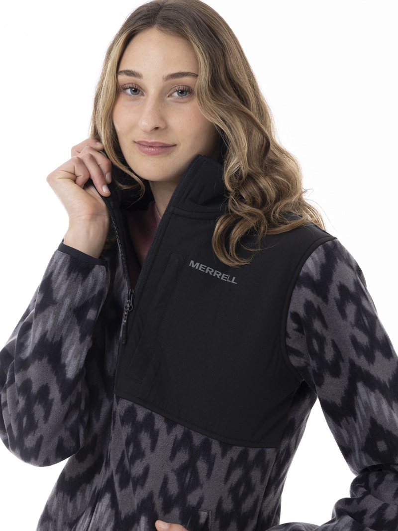 POLAR MUJER THERMAL CORE FULL ZIPPER NEGRO MERRELL - 4