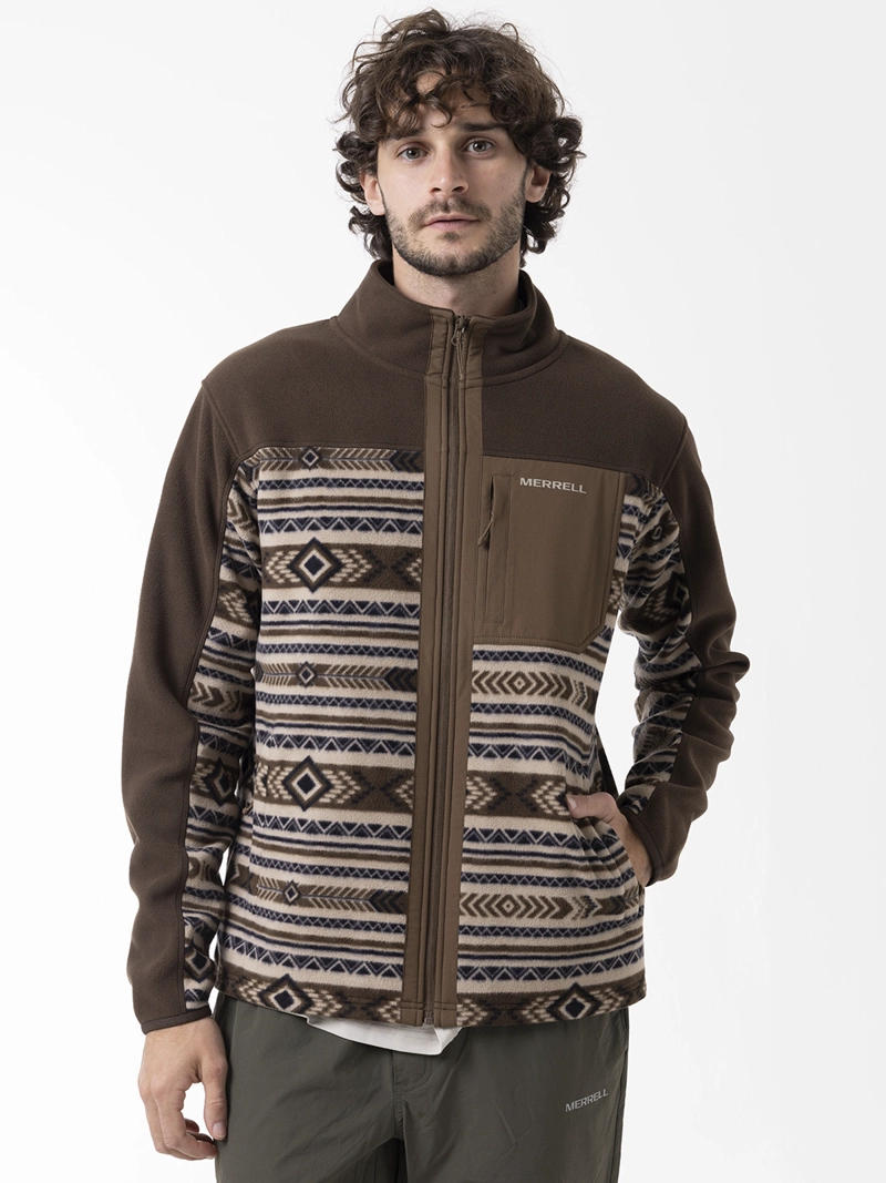 POLAR HOMBRE THERMAL CORE FULL ZIPPER CAFE  MERRELL - 1
