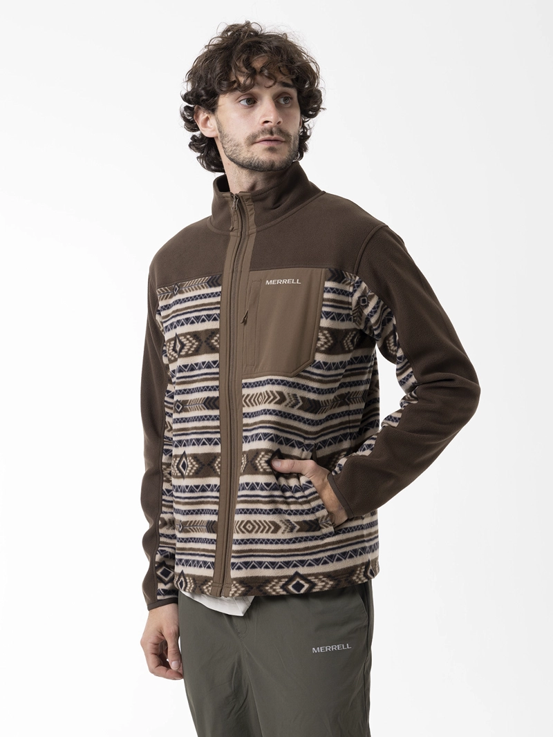 POLAR HOMBRE THERMAL CORE FULL ZIPPER CAFE  MERRELL - 2