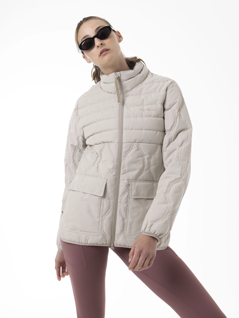 CHAQUETA MUJER SOFTCORE QUILTED BEIGE MERRELL - 5