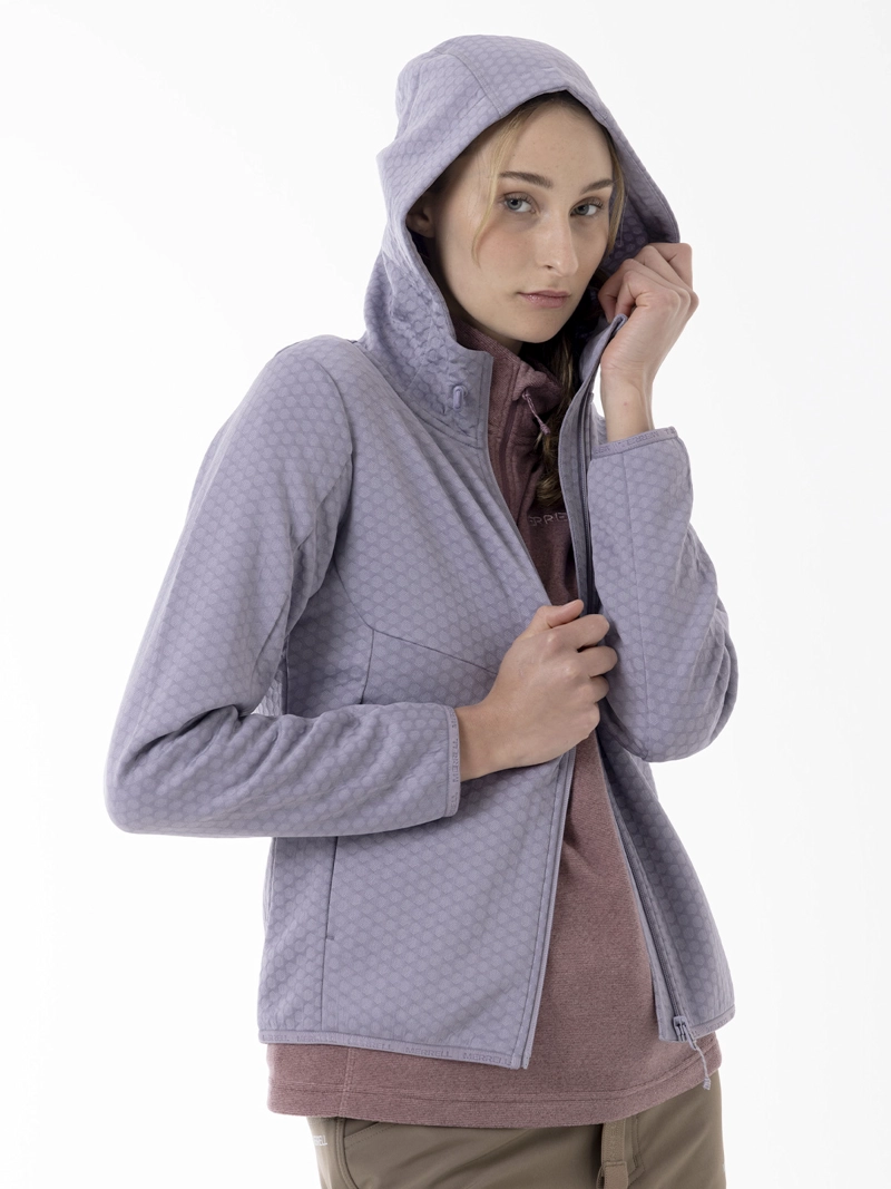 POLERON MUJER HEX GRID FLEECE MORADO MERRELL - 4