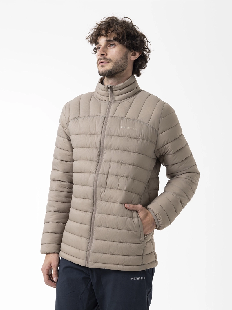PARKA HOMBRE CORE QUILTED BEIGE MERRELL - 1