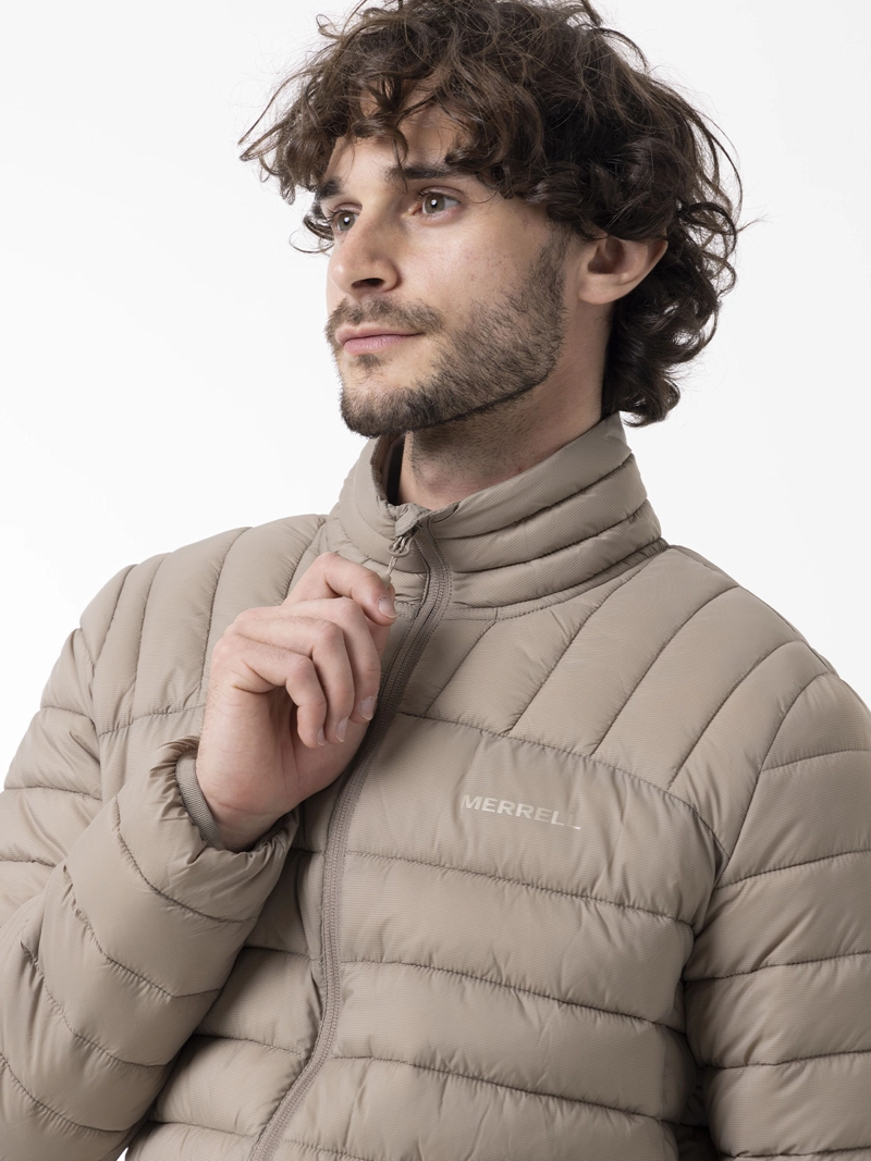 PARKA HOMBRE CORE QUILTED BEIGE MERRELL - 5