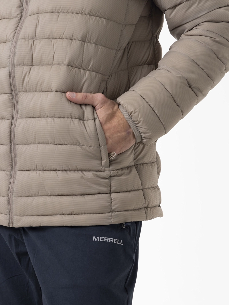 PARKA HOMBRE CORE QUILTED BEIGE MERRELL - 7