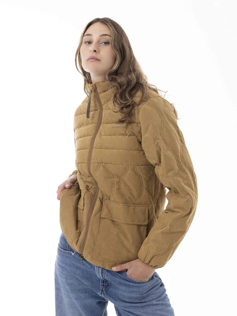 CHAQUETA MUJER SOFTCORE QUILTED MOSTAZA MERRELL - 2